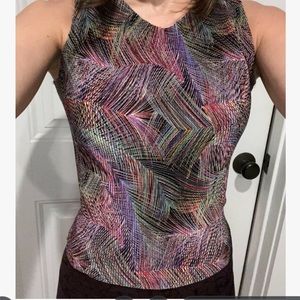 Dress up or down versatile textured color tank top